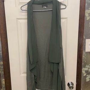 Venus olive mix material cardigan